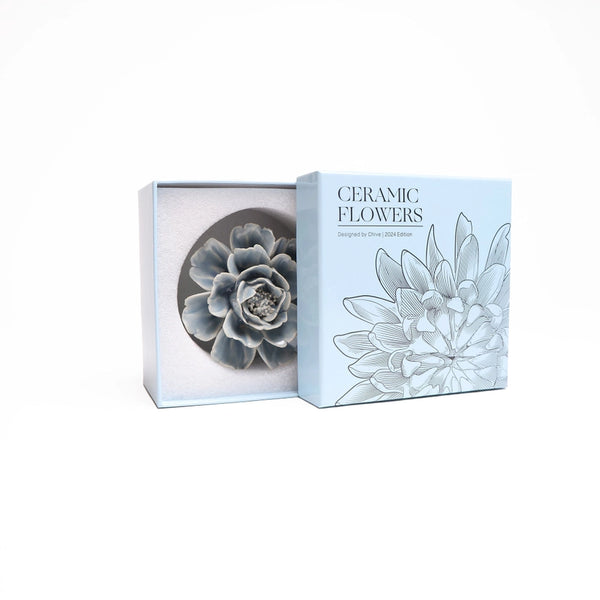 Ceramic Flower- Pastel Blue Rose
