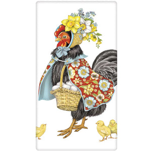 Fancy Hen Bagged Towel