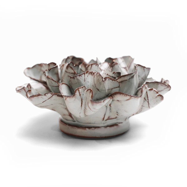 Ceramic Flower- Chocolate Mint Echo Lisianthus