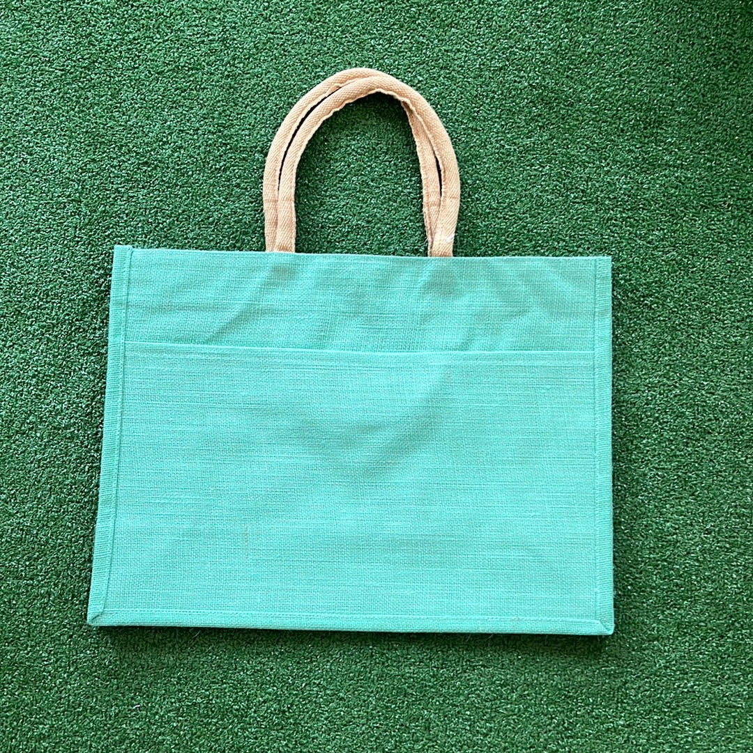 Jute Pocket Tote - Thumbnail 4