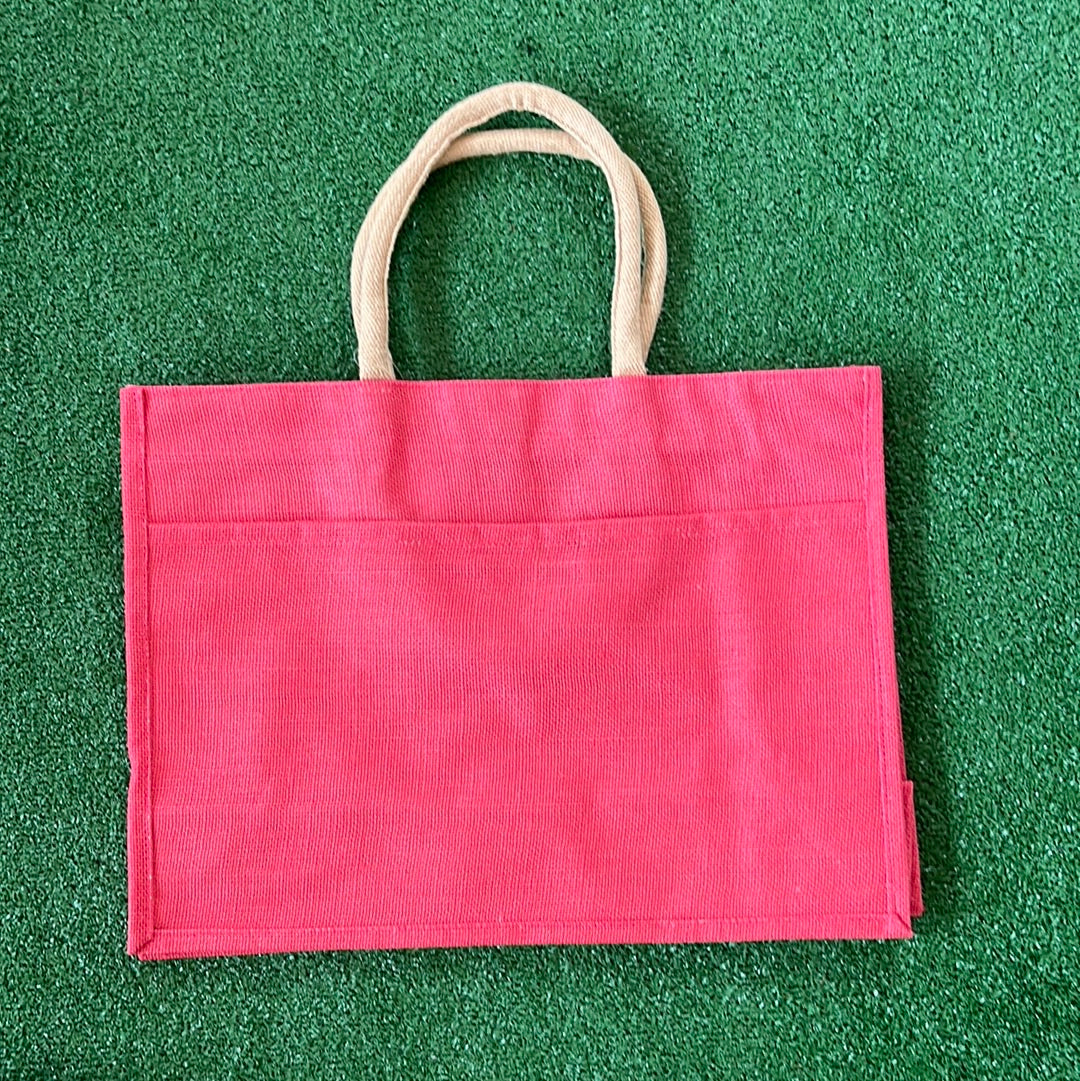 Jute Pocket Tote - Thumbnail 5