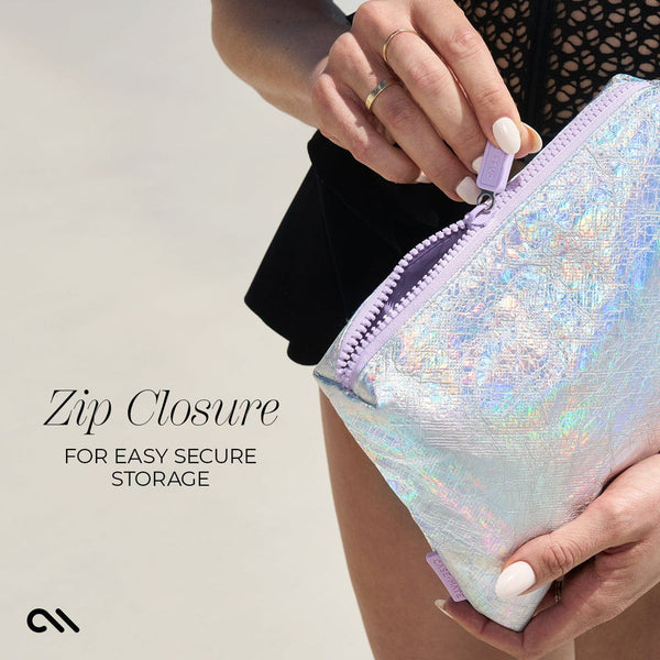 Waterproof Zip Pouch- Soap Bubble