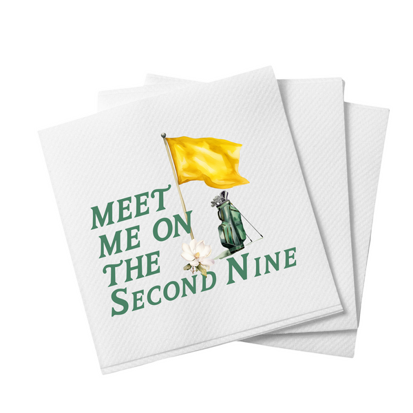 Meet Me On The Second Nine- Cocktail Napkins
