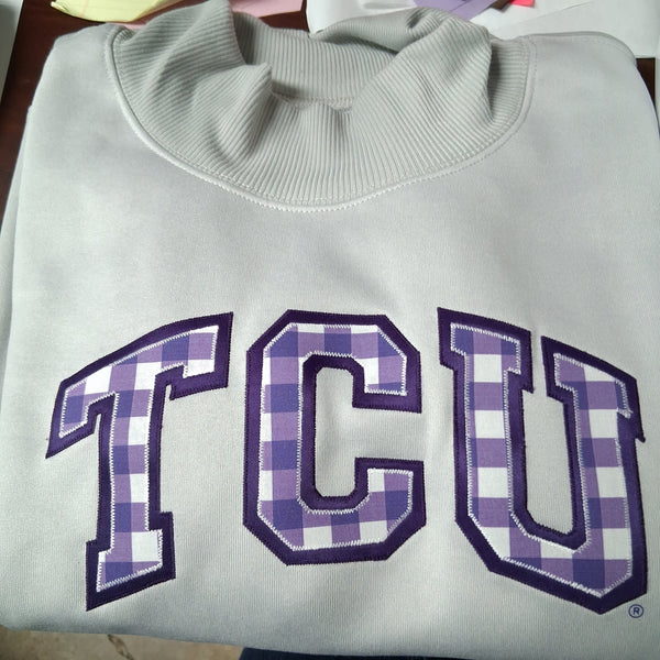 Mock Neck Sweatshirt- TCU