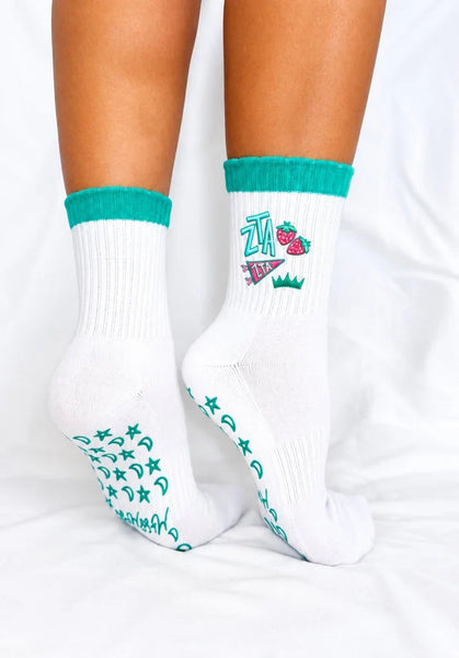 Pilates Grippy Socks- Zeta Tau Alpha