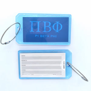 Acrylic Luggage Tag - Pi Beta Phi
