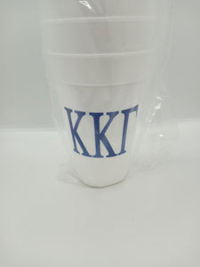 Greek Letters Styrofoam Cups - Kappa Kappa Gamma
