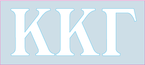 White Decal - Kappa Kappa Gamma