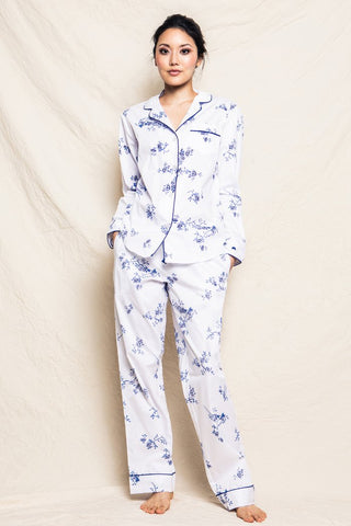 Women's Indigo Floral Pajama Set