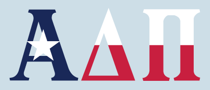 Texas Flag Decal - Alpha Delta Pi