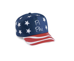 American Flag Hat - Pi Beta Phi