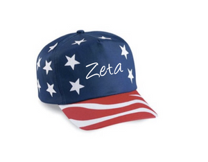 American Flag Hat - Zeta Tau Alpha
