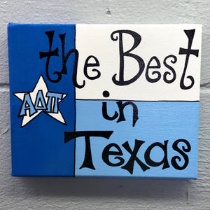 Best in Texas Canvas - Alpha Delta Pi