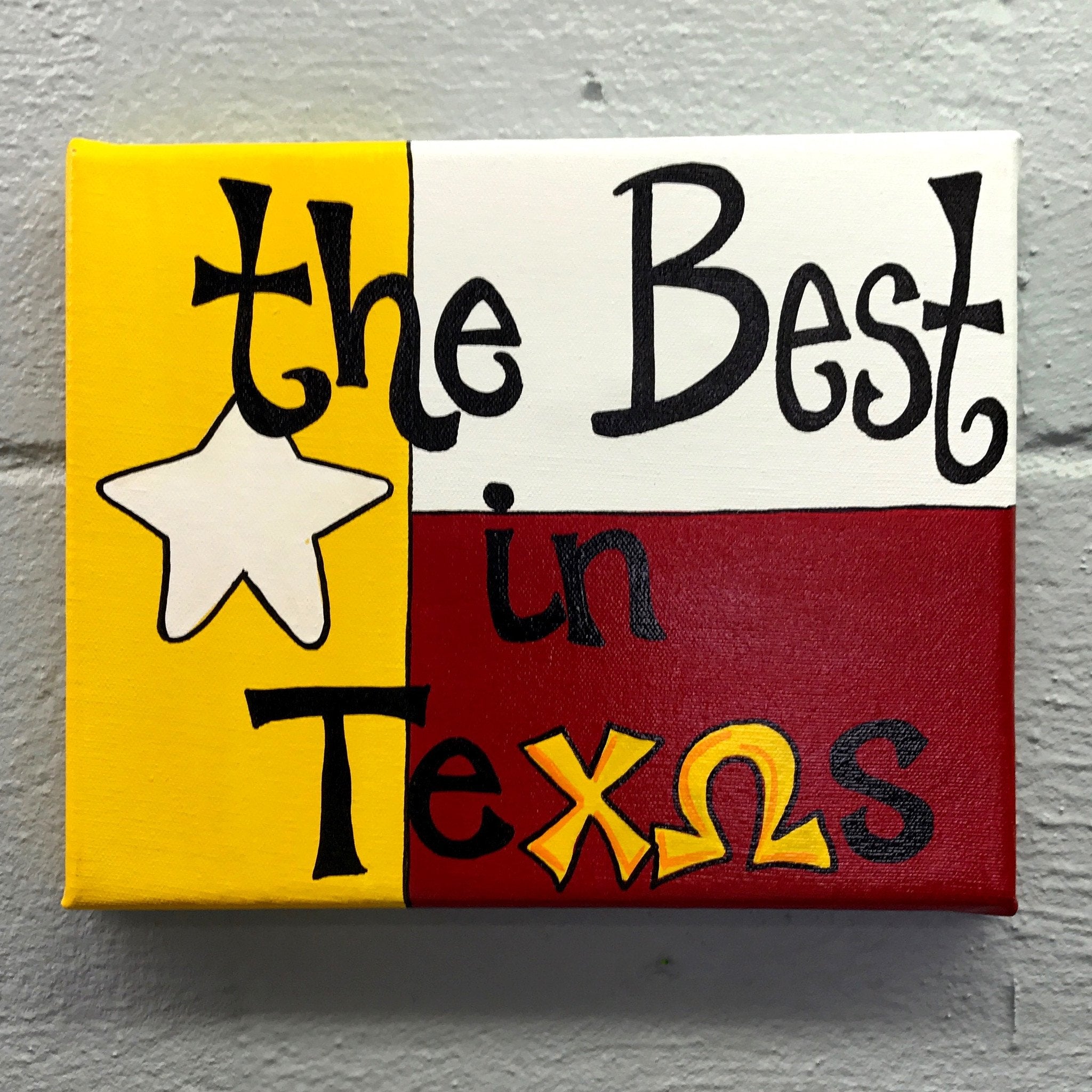 Best in Texas Canvas - Chi Omega