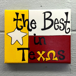 Best in Texas Canvas - Chi Omega