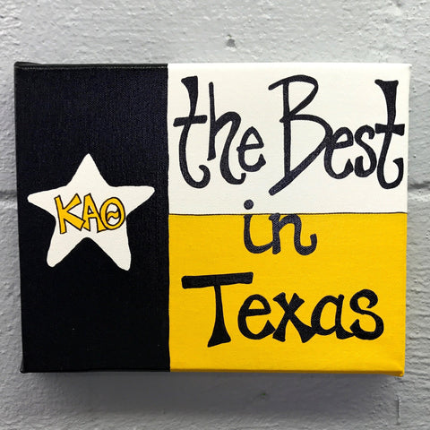 Best in Texas Canvas - Kappa Alpha Theta
