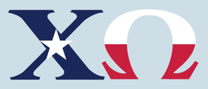 Texas Flag Decal - Chi Omega
