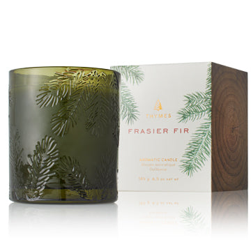 Thymes Frasier Fir Molded Green Glass Candle – Scentimentals Boutique
