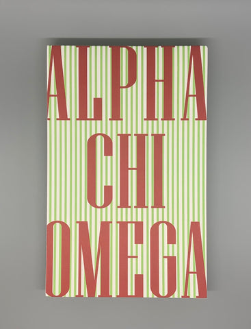 Sorority Notepad - Alpha Chi Omega