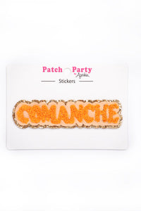 Camp Chenille Sticker- Comanche