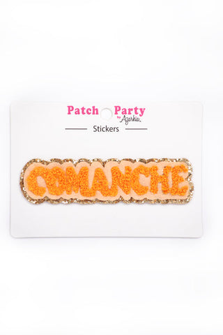 Camp Chenille Sticker- Comanche