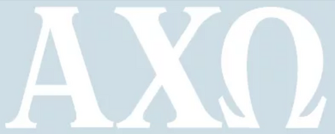 White Decal - Alpha Chi Omega