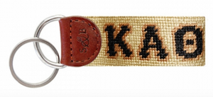 Needlepointed Key Fob - Kappa Alpha Theta