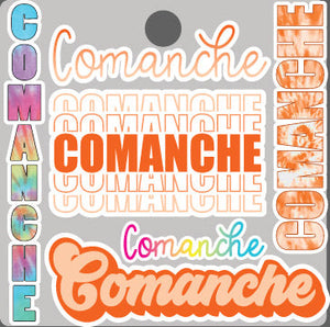Camp Sticker Sheet- Comanche