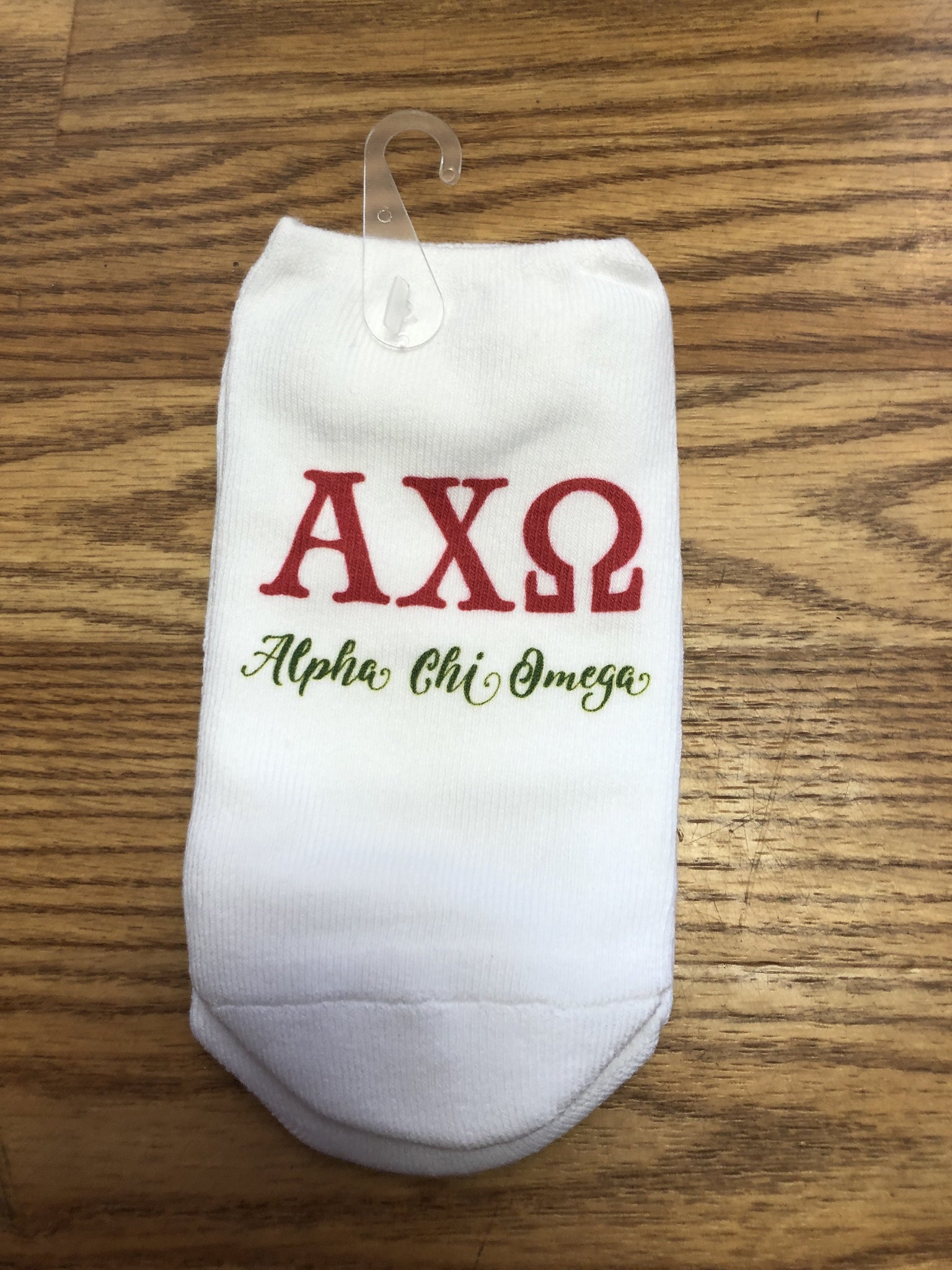 No-Show Socks - Alpha Chi Omega