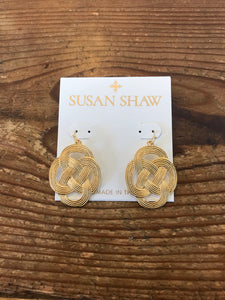 Susan Shaw 1268 Gold Love Knot Earring