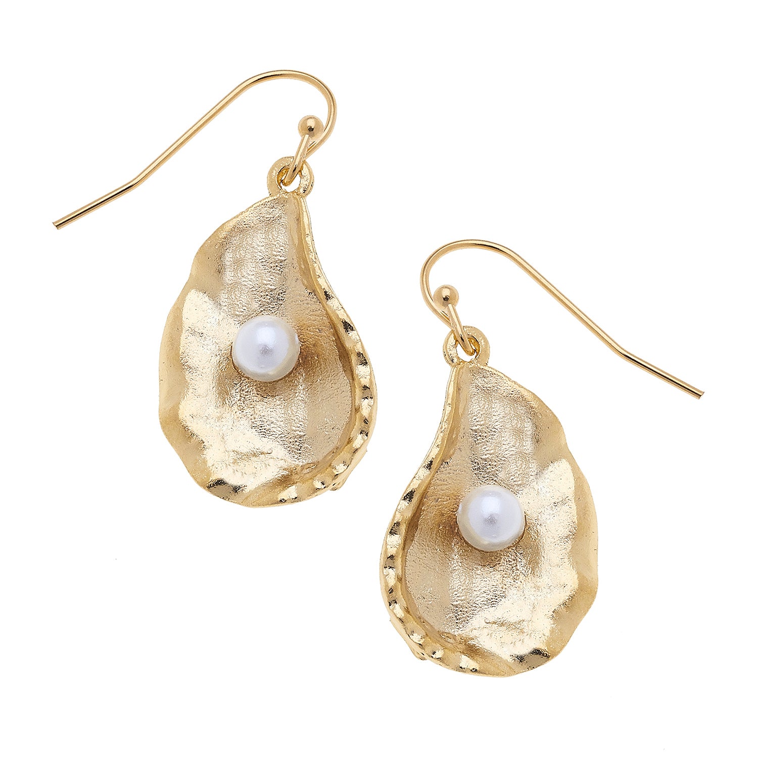Susan Shaw 1963 Gold Oyster and Pearl Earring