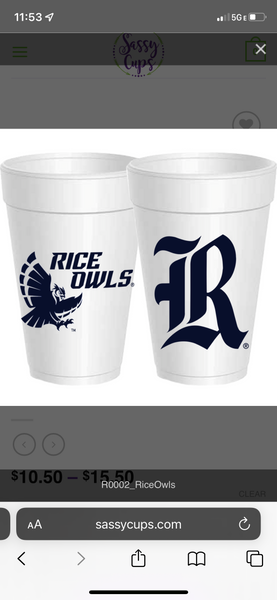 Spirit Cups - Rice Owls