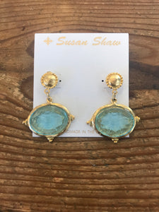 Susan Shaw 1577 Venetian Glass Bee Earrings