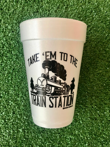 Styrofoam Cups - Take ‘em to the Train Station