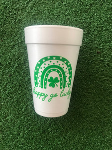 Styrofoam Cups - Happy Go Lucky