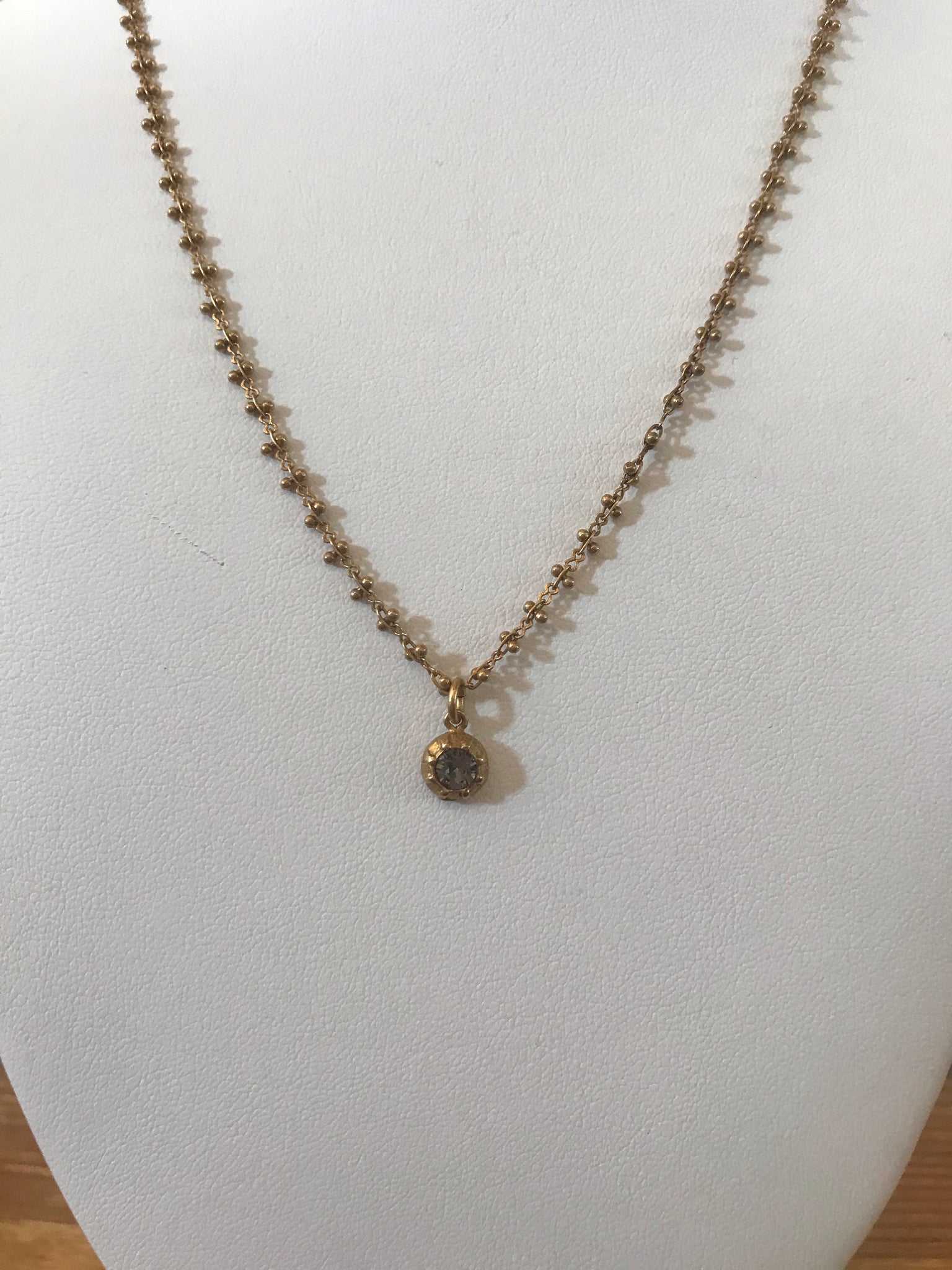 La Vie Parisienne 1001 Gold and Crystal Necklace