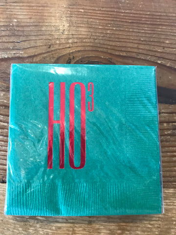 Ho to the 3 Cocktail Napkins
