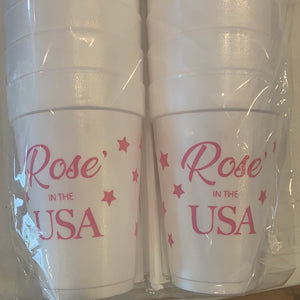 Styrofoam Cups - Rosé in the USA