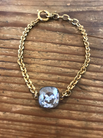 La Vie Parisienne 1877 Gold and Crystal Bracelet