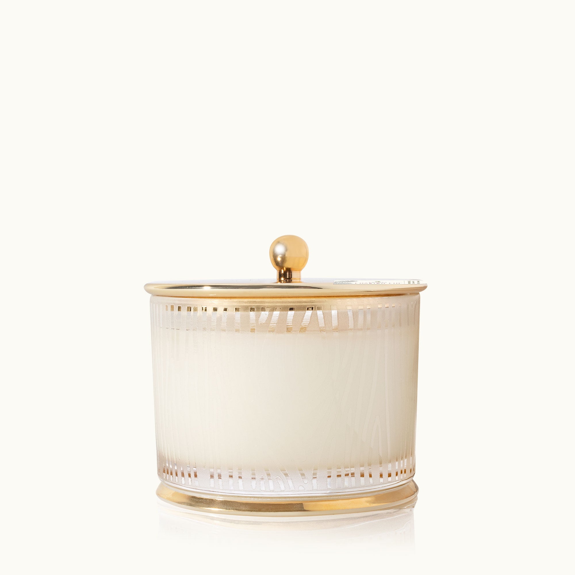Thymes Frasier Fir Frosted Wood Grain Candle