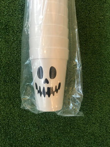 Styrofoam Cups - Halloween face