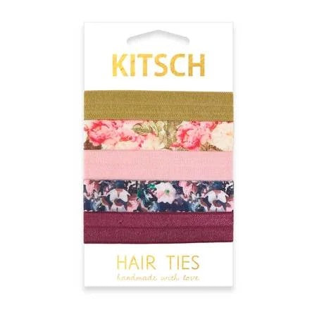 Kitsch Floral 5pc Hair Ties