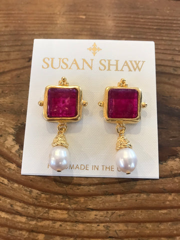 Susan Shaw 1736 Madeline Pearl Drop Earring