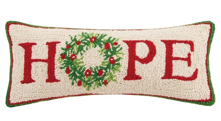 Hope Wreath Hook Pillow