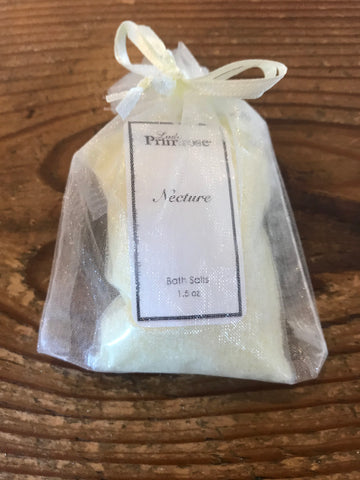 Necture Bath Salts for Travel in Organza Bag