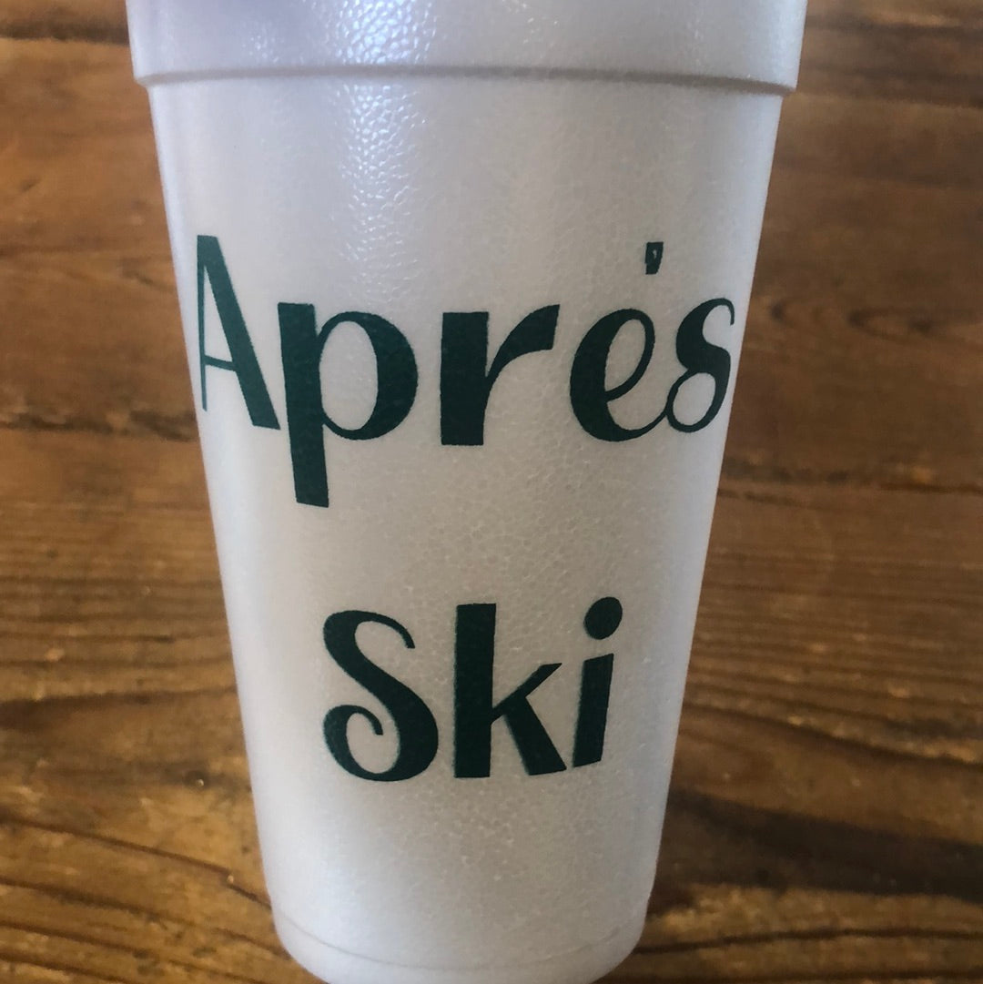 Styrofoam Cups 20 oz Apre’s Ski