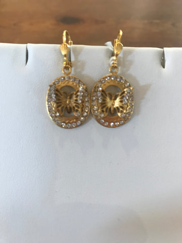 La Vie Parisienne 9805 Crystal Butterfly Earring