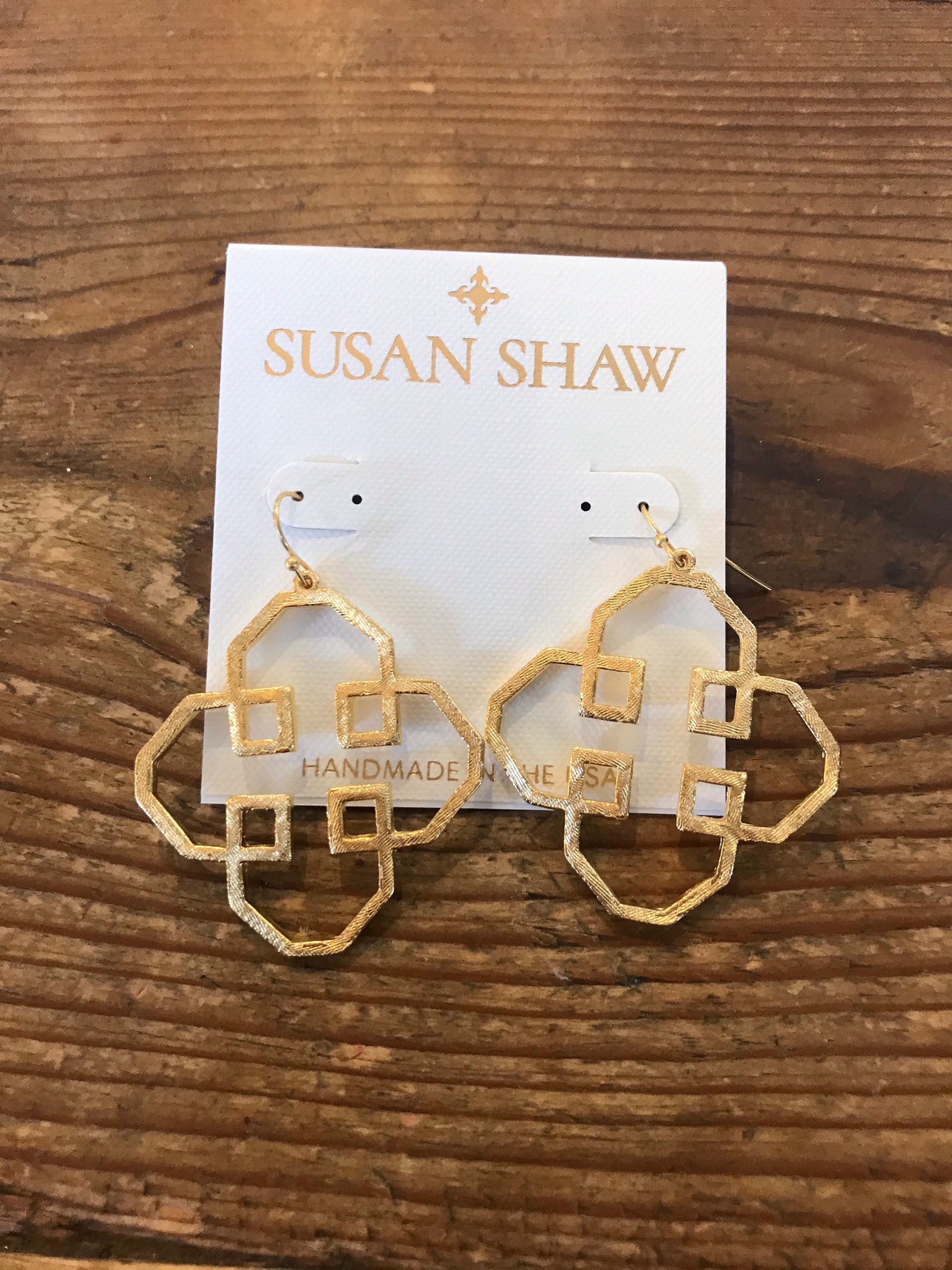 Susan Shaw 1267 Filigree Cutout Earring