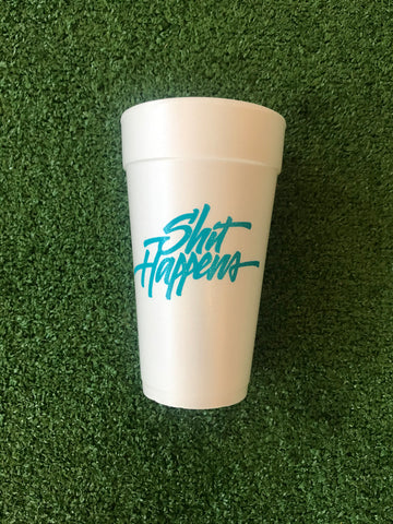 Styrofoam Cups - Shit Happens