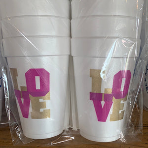 Styrofoam Cups - Love